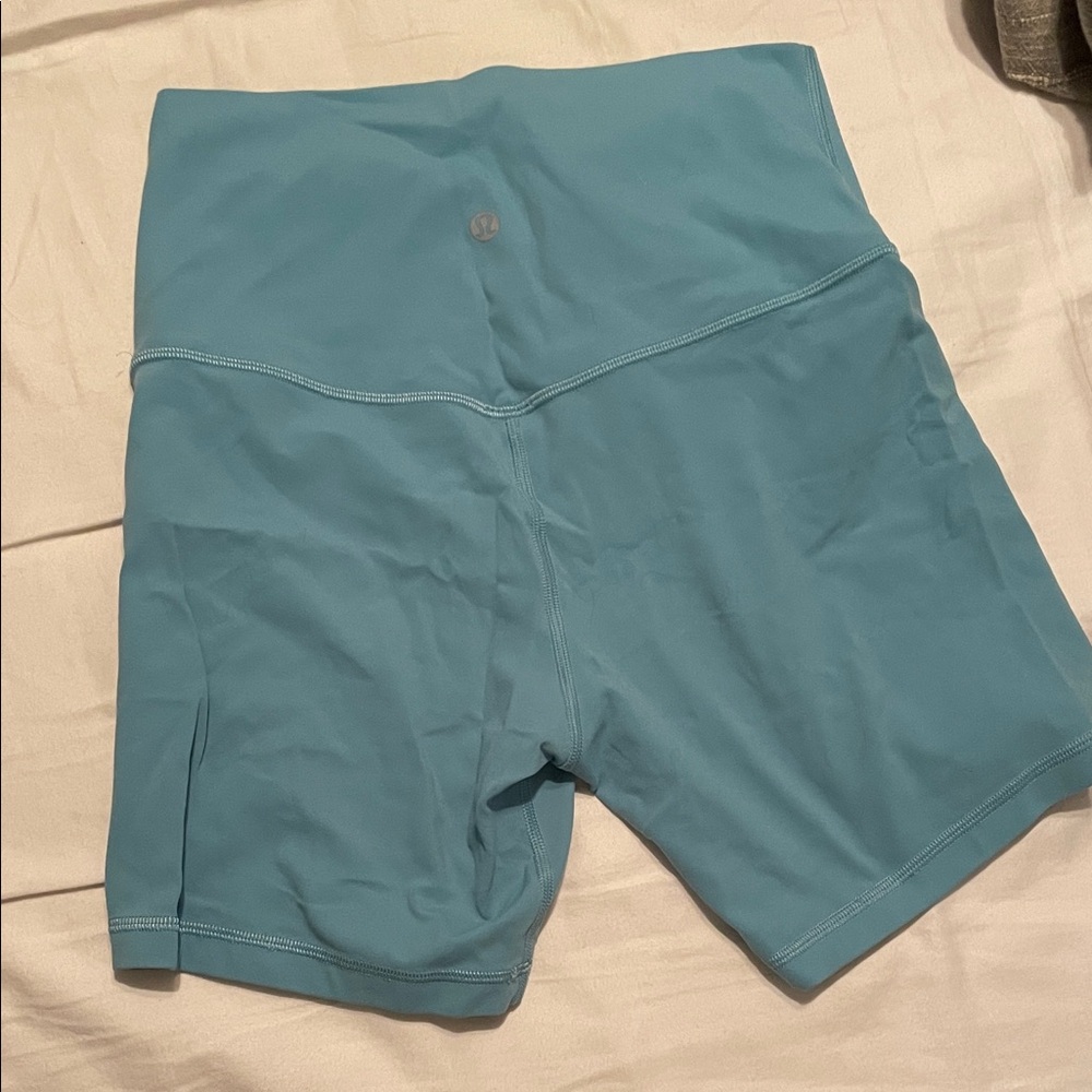 lululemon athletica Women's Teal Bike Shorts